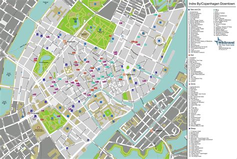 map of copenhagen denmark city.